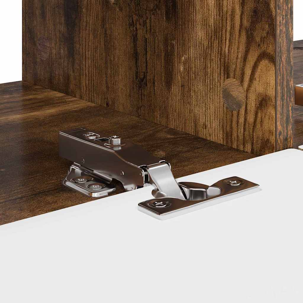 TV-Wandschrank 2 pcs Geräucherte Eiche 78,5 x 31 x 29,5 cm