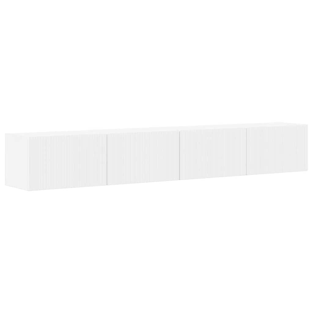 TV-Wandschrank 2 pcs Weiß 98 x 31 x 29,5 cm Holzwerkstoff