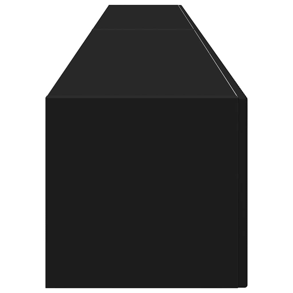 TV-Wandschrank 2 pcs Schwarz 98 x 31 x 29,5 cm Holzwerkstoff