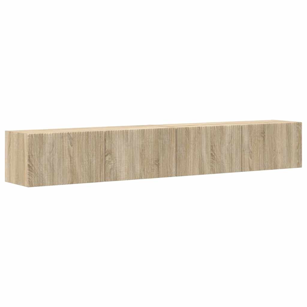 TV-Wandschrank 2 pcs Sonoma 98 x 31 x 29,5 cm Holzwerkstoff