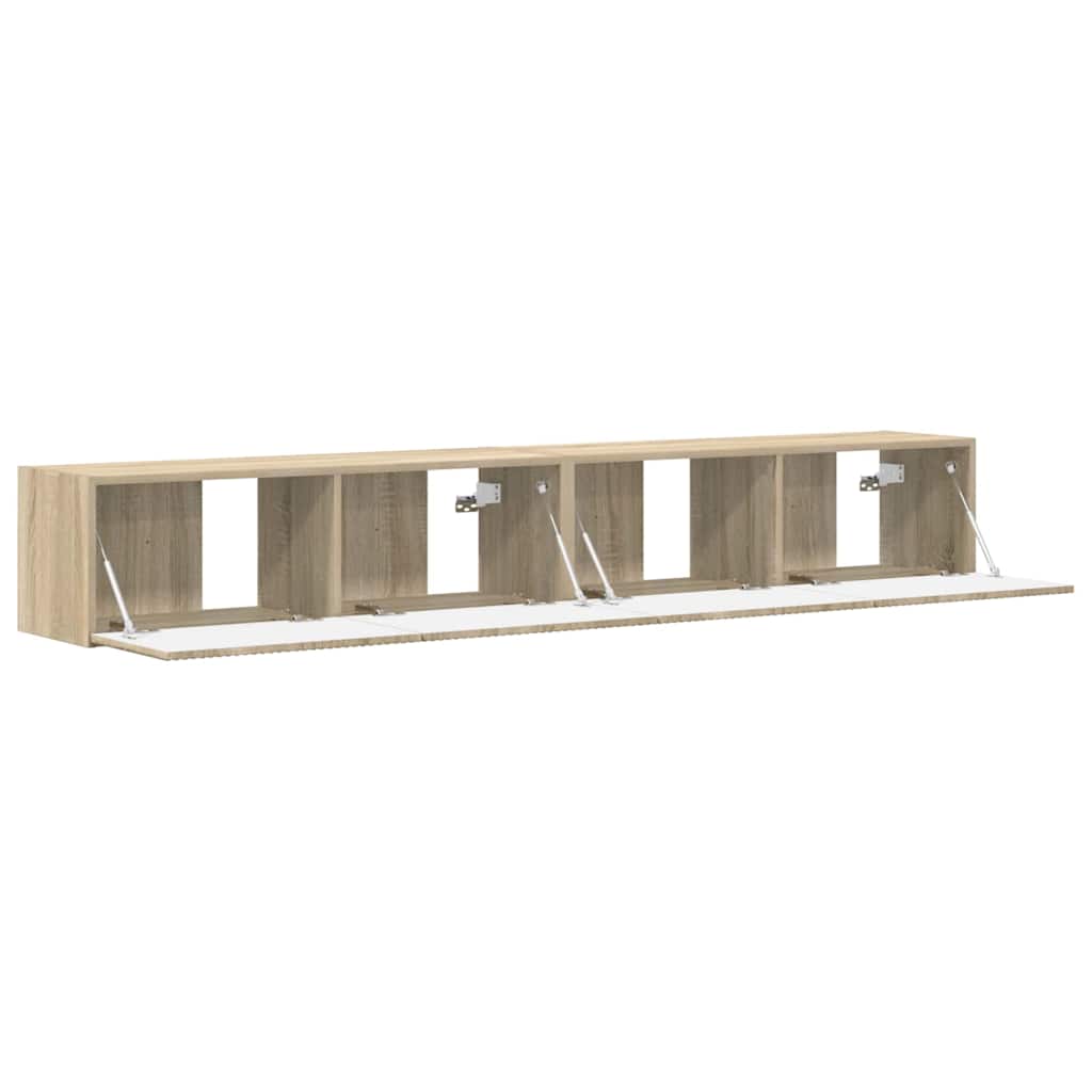 TV-Wandschrank 2 pcs Sonoma 98 x 31 x 29,5 cm Holzwerkstoff