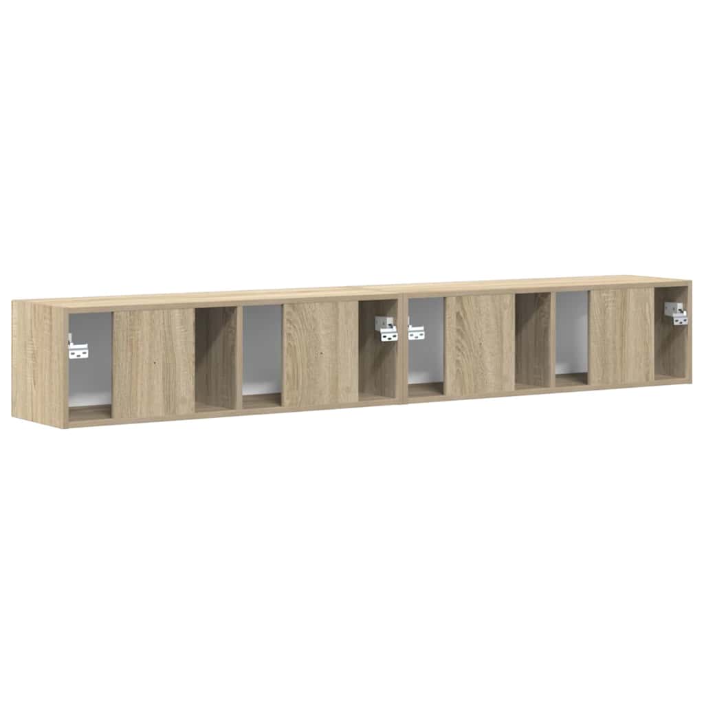 TV-Wandschrank 2 pcs Sonoma 98 x 31 x 29,5 cm Holzwerkstoff