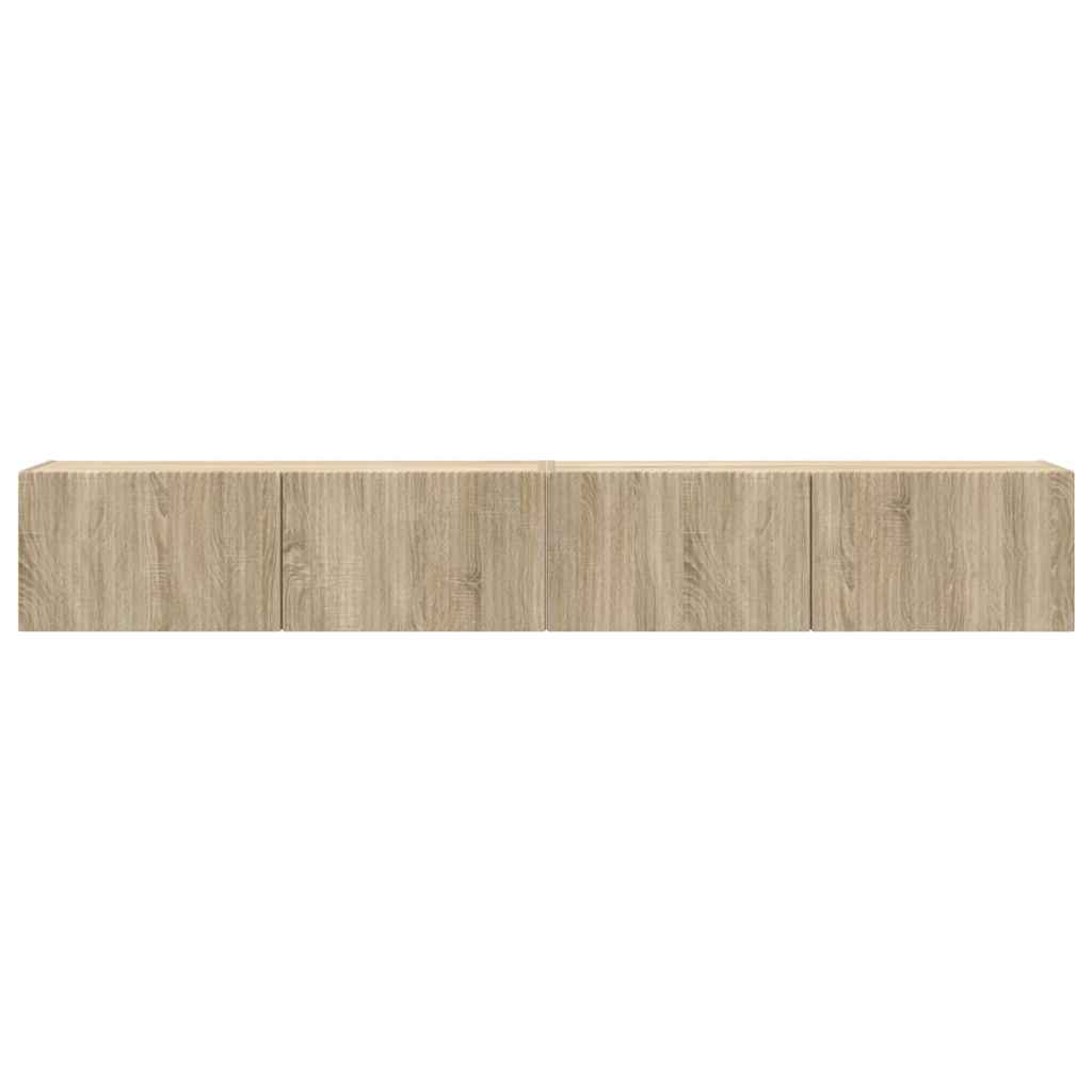 TV-Wandschrank 2 pcs Sonoma 98 x 31 x 29,5 cm Holzwerkstoff