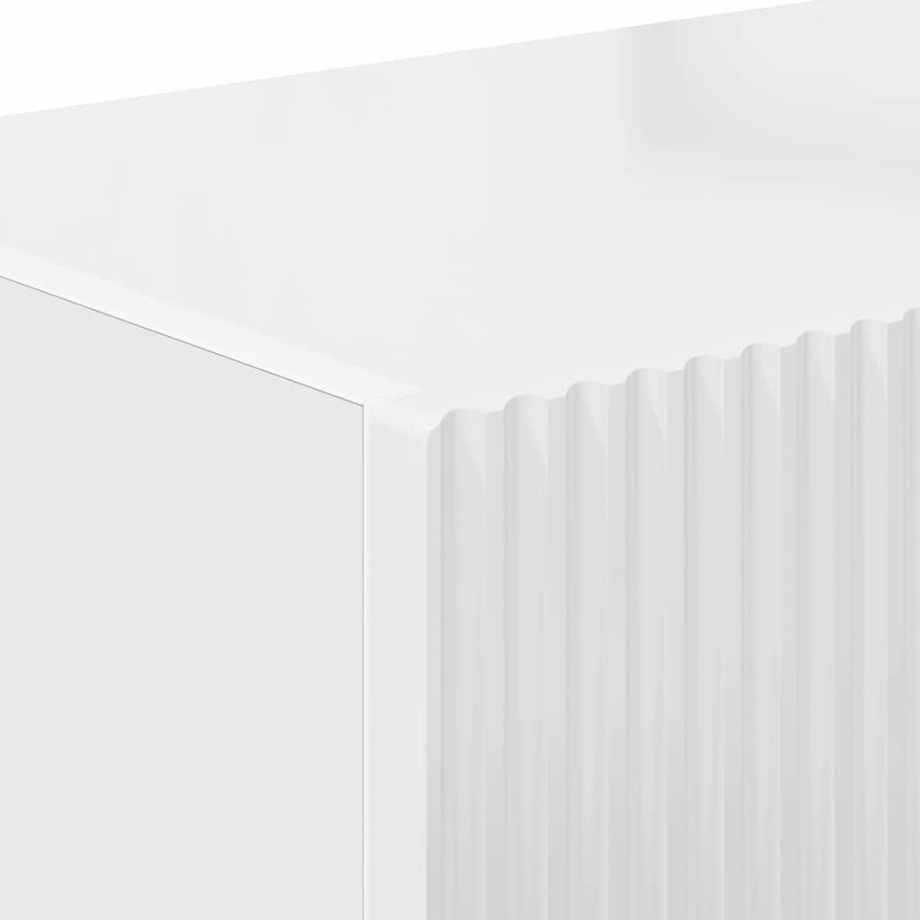 TV-Wandschrank 2 pcs Glänzend Weiß 98 x 31 x 29,5 cm