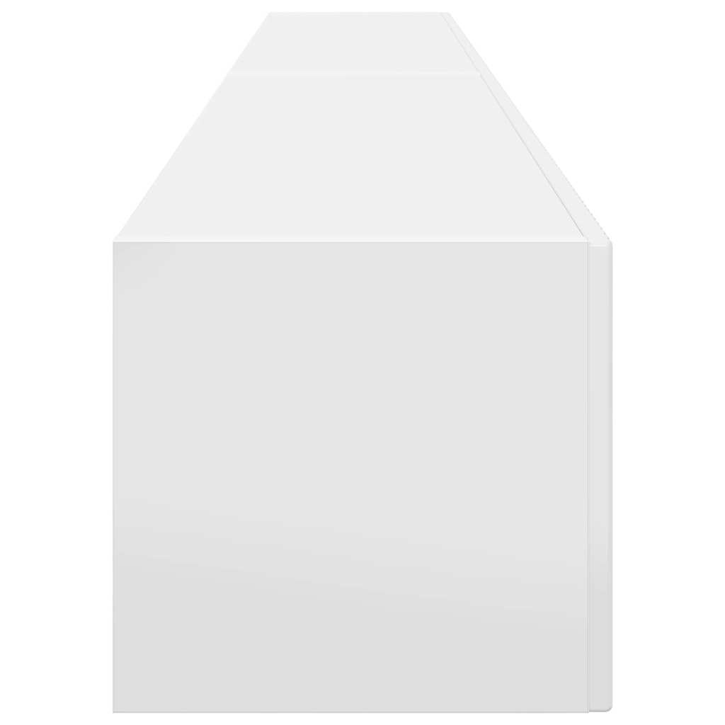 TV-Wandschrank 2 pcs Glänzend Weiß 98 x 31 x 29,5 cm