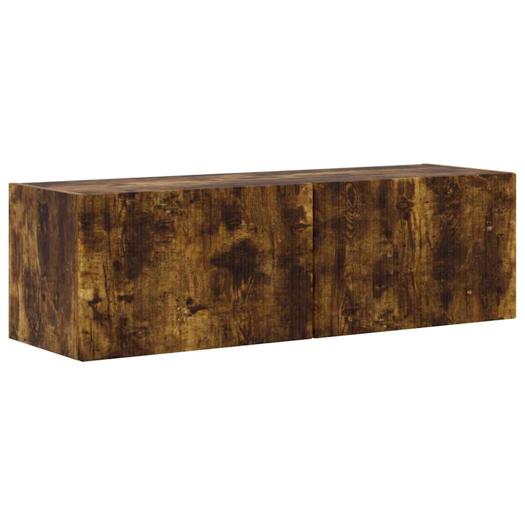 TV-Wandschrank 2 pcs Geräucherte Eiche 98 x 31 x 29,5 cm