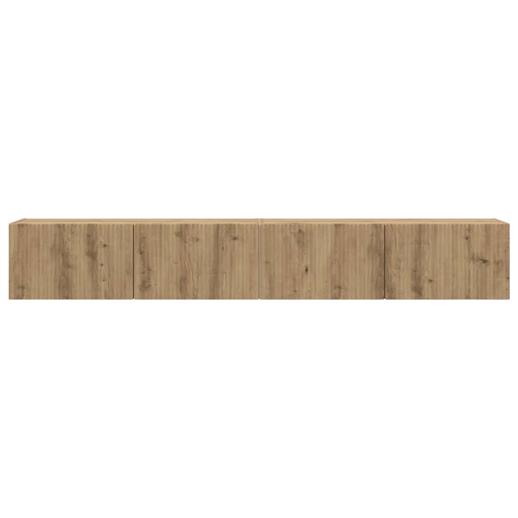 TV-Wandschrank 2 pcs Kunsthandwerk Eiche 98 x 31 x 29,5 cm