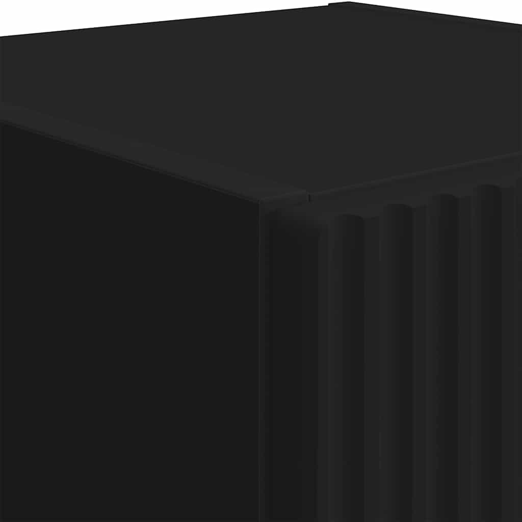 TV-Wandschrank 2 pcs Schwarz 30 x 31 x 100 cm Holzwerkstoff