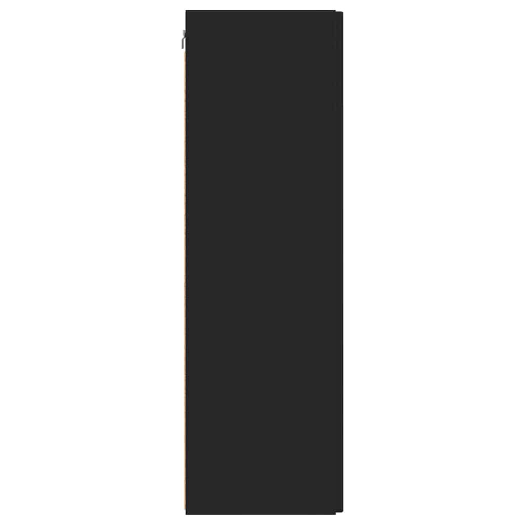 TV-Wandschrank 2 pcs Schwarz 30 x 31 x 100 cm Holzwerkstoff