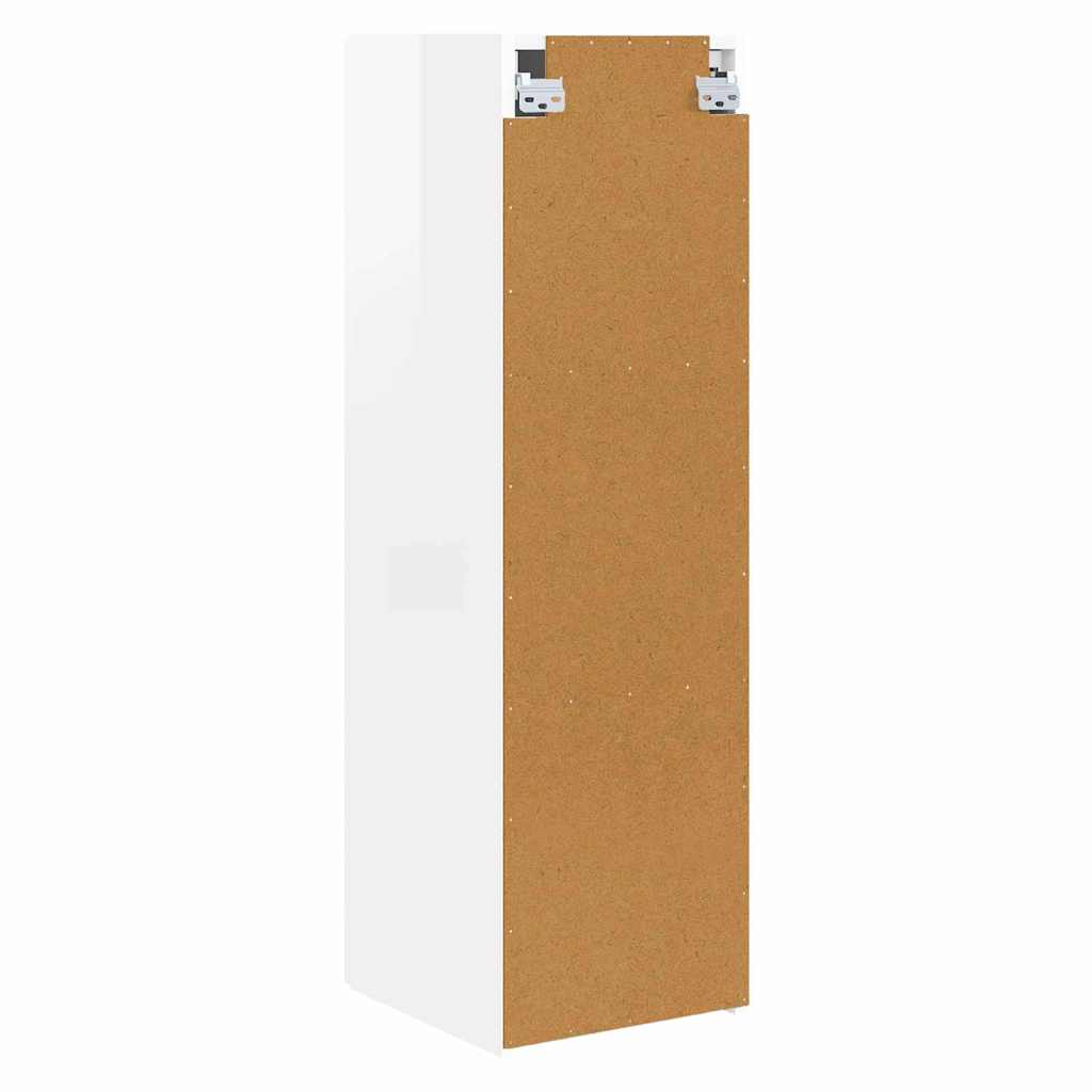 TV-Wandschrank 2 pcs Glänzend Weiß 30 x 31 x 100 cm