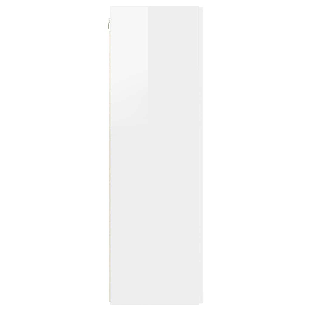 TV-Wandschrank 2 pcs Glänzend Weiß 30 x 31 x 100 cm