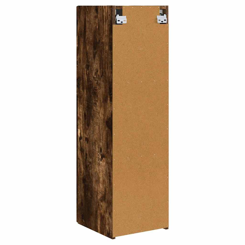 TV-Wandschrank 2 pcs Geräucherte Eiche 30 x 31 x 100 cm