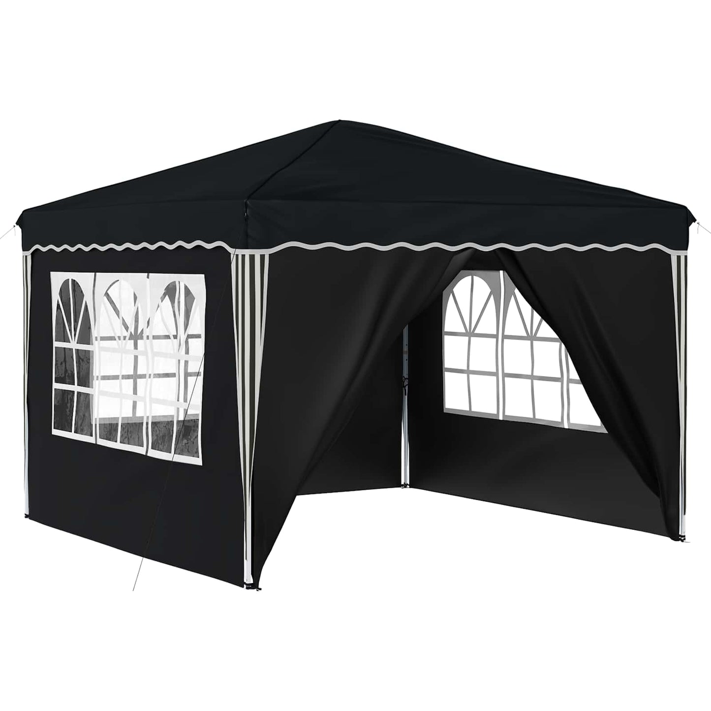 Pop-up Partyzelt Anthrazit 288 x 288 x 245 cm Oxford-Stoff