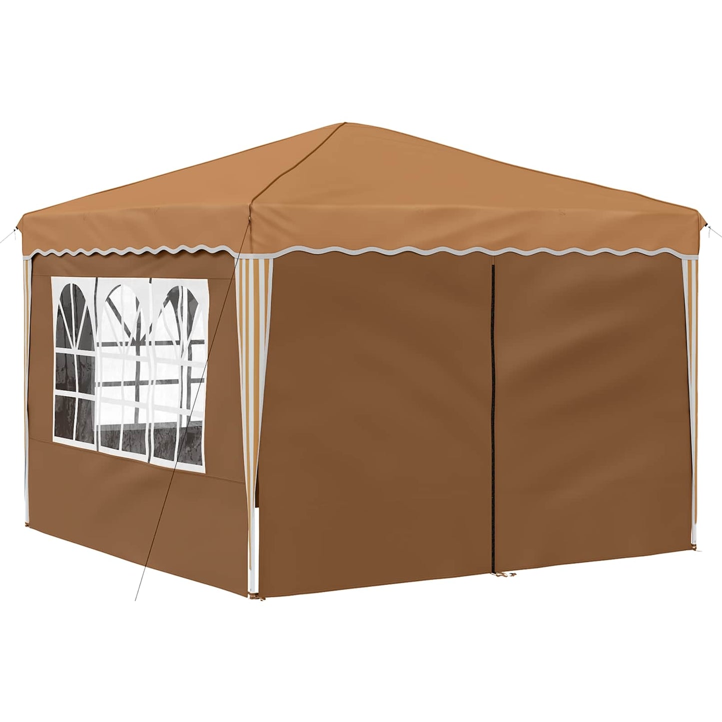 Pop-up Partyzelt Beige 288 x 288 x 245 cm Oxford-Stoff