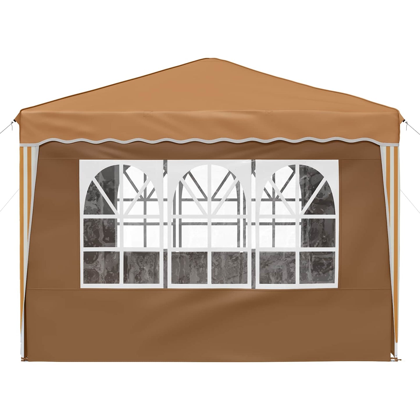 Pop-up Partyzelt Beige 288 x 288 x 245 cm Oxford-Stoff
