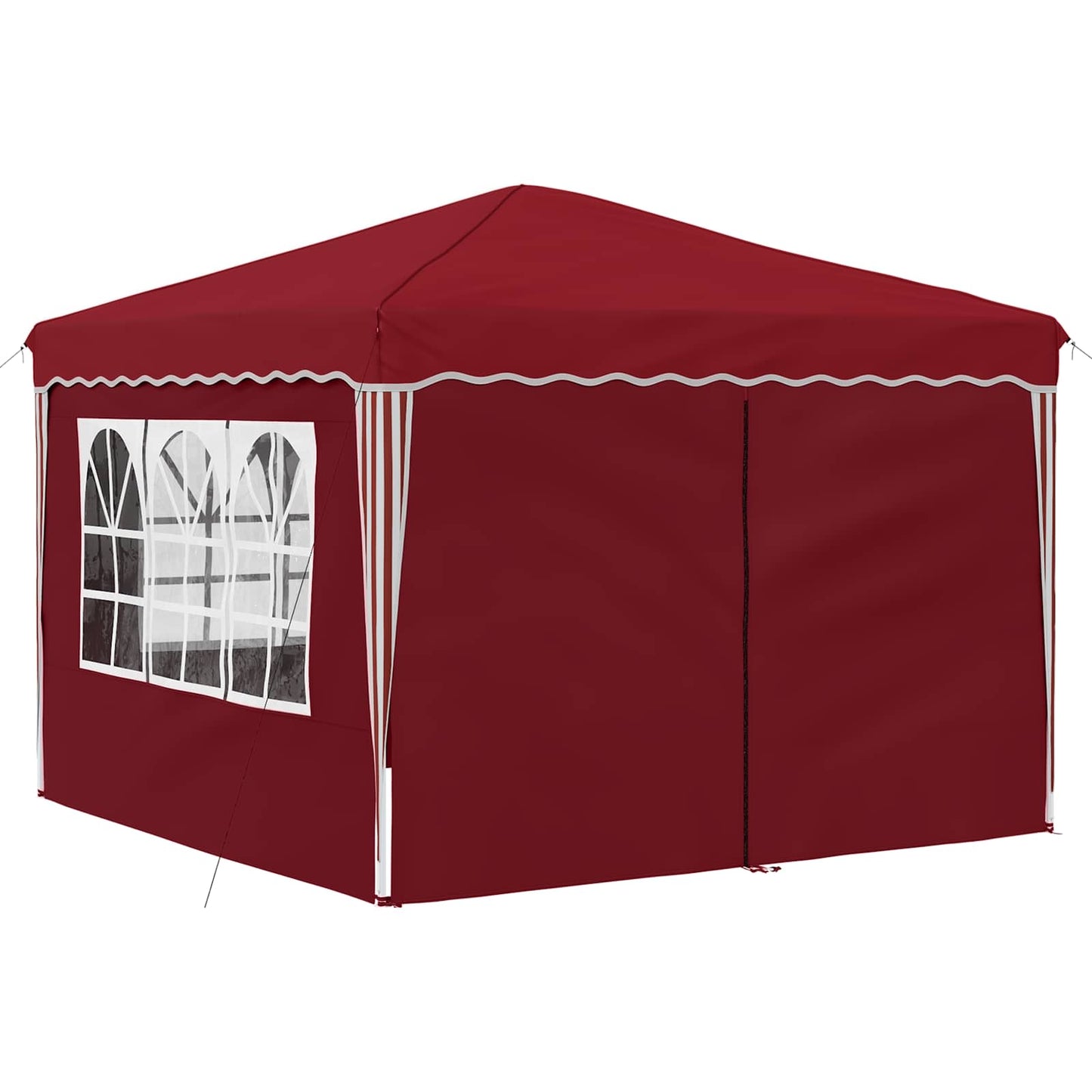 Pop-up Partyzelt Bordeauxrot 288 x 288 x 245 cm Oxford-Stoff