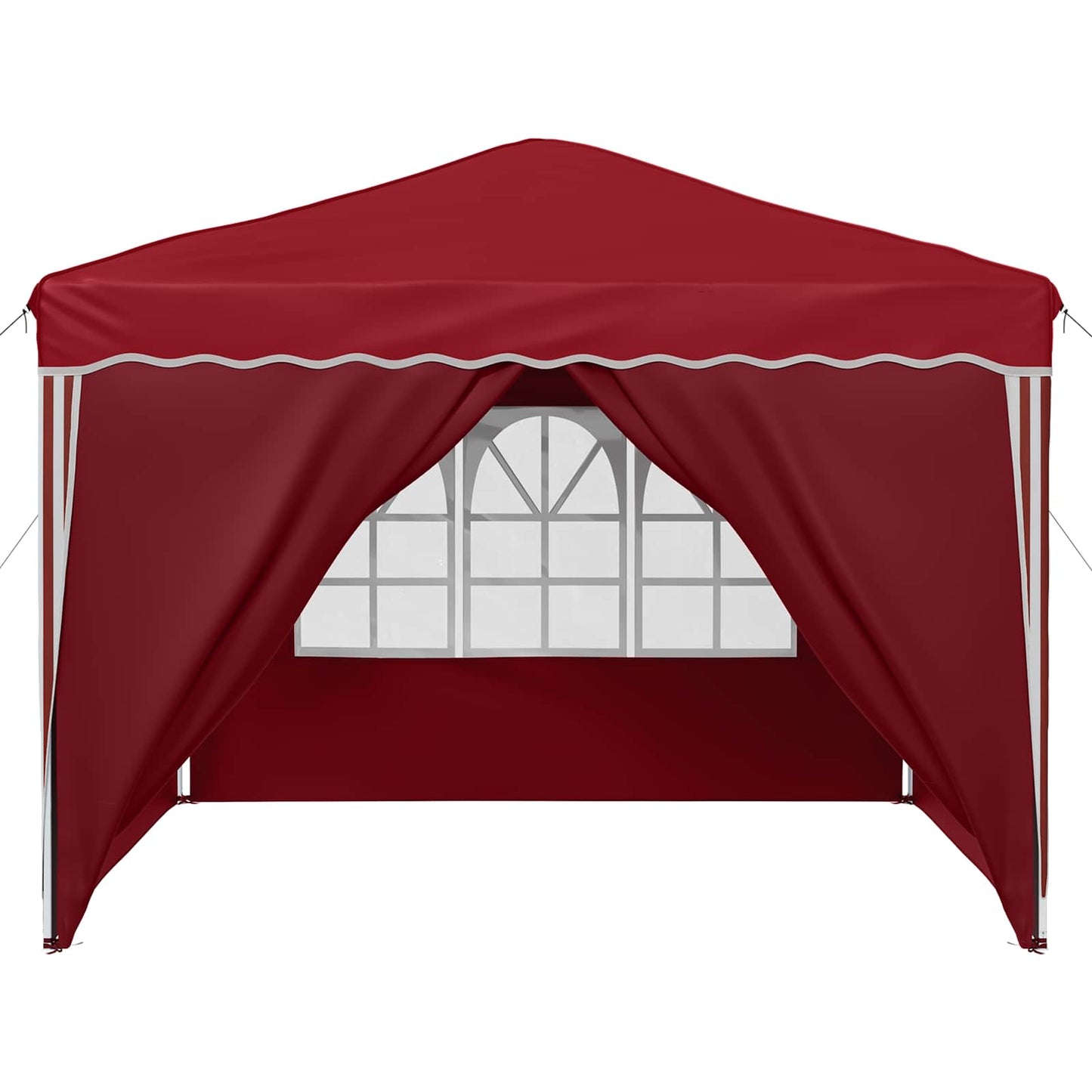 Pop-up Partyzelt Bordeauxrot 288 x 288 x 245 cm Oxford-Stoff
