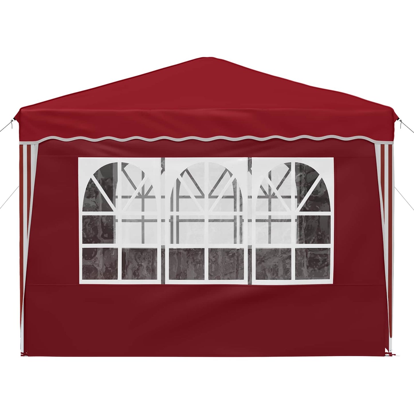 Pop-up Partyzelt Bordeauxrot 288 x 288 x 245 cm Oxford-Stoff