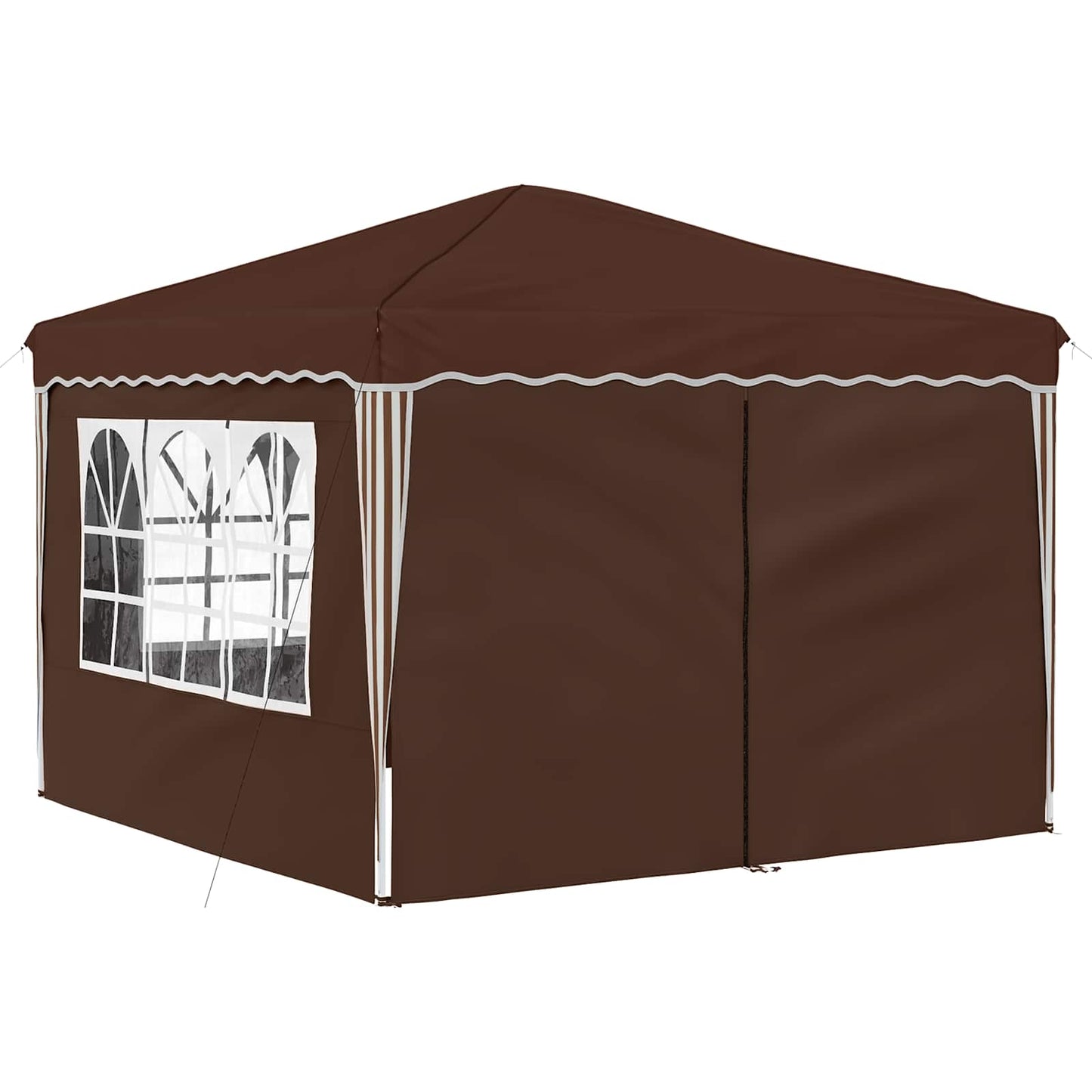 Pop-up Partyzelt Braun 288 x 288 x 245 cm Oxford-Stoff