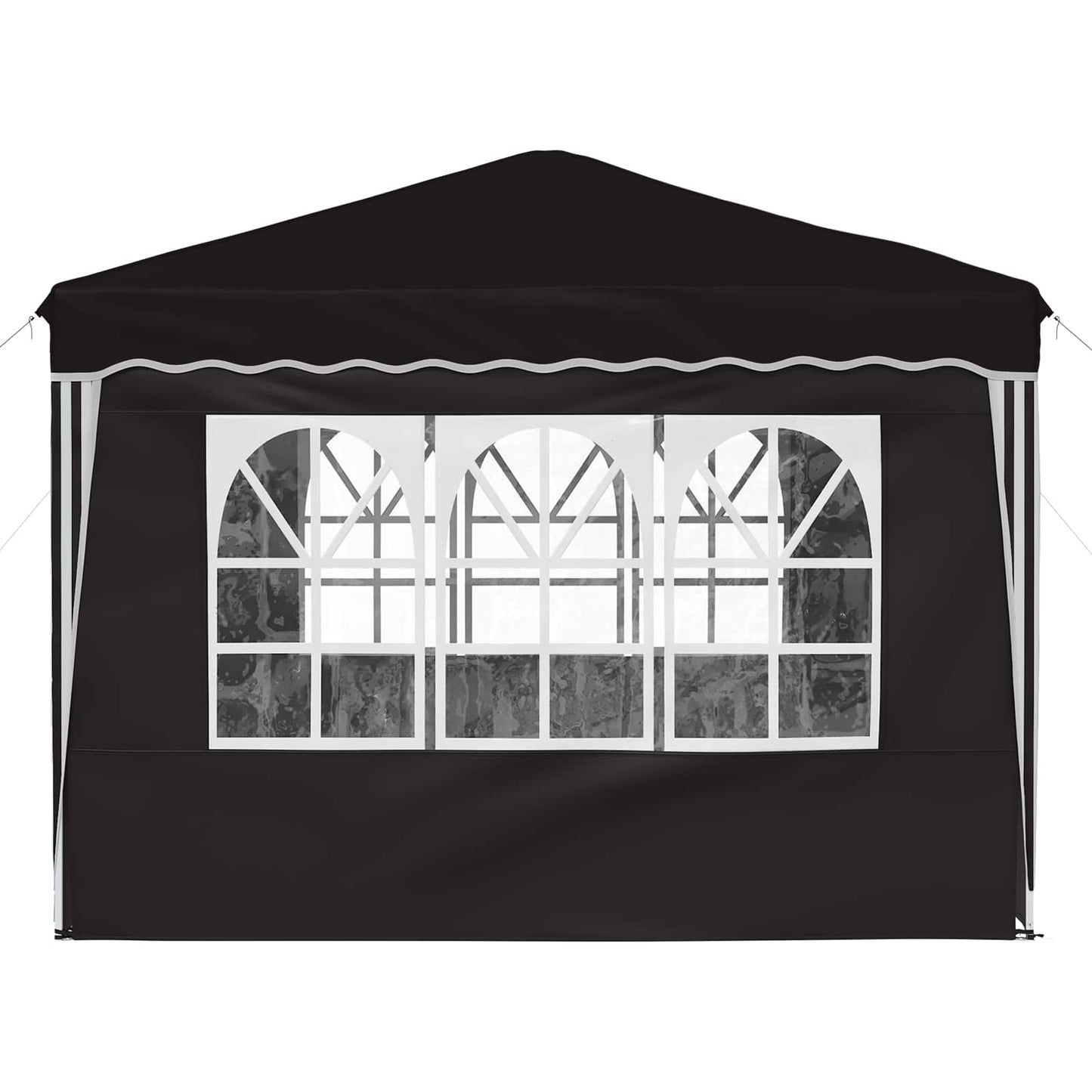 Pop-up Partyzelt Schwarz 288 x 288 x 245 cm Oxford-Stoff