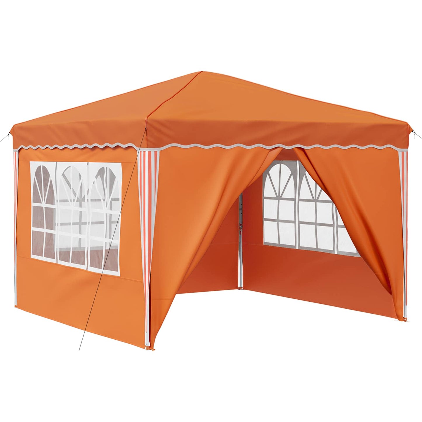 Pop-up Partyzelt Orange 288 x 288 x 245 cm Oxford-Stoff