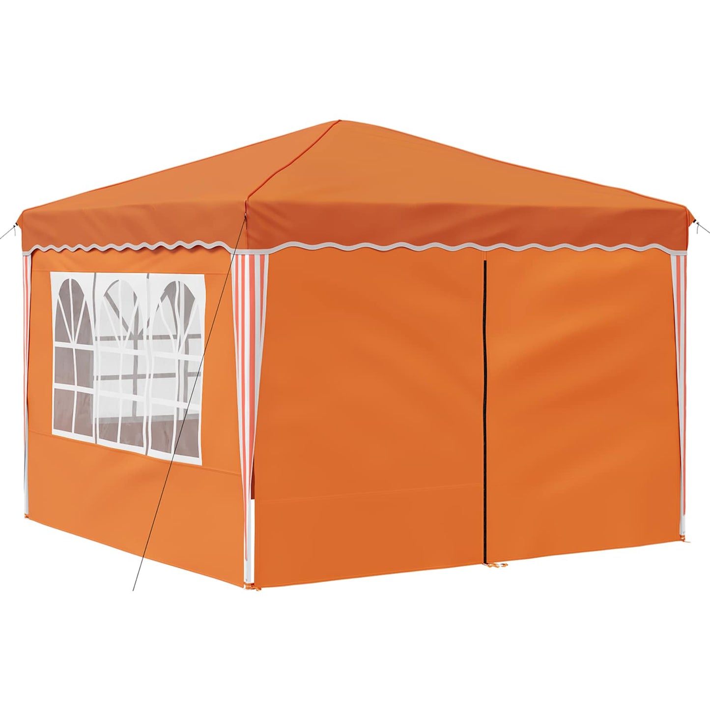 Pop-up Partyzelt Orange 288 x 288 x 245 cm Oxford-Stoff