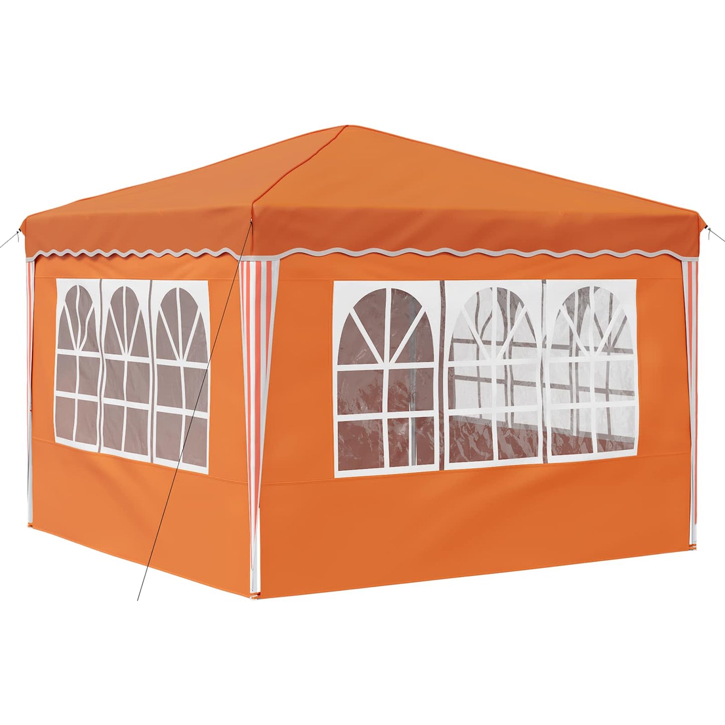 Pop-up Partyzelt Orange 288 x 288 x 245 cm Oxford-Stoff