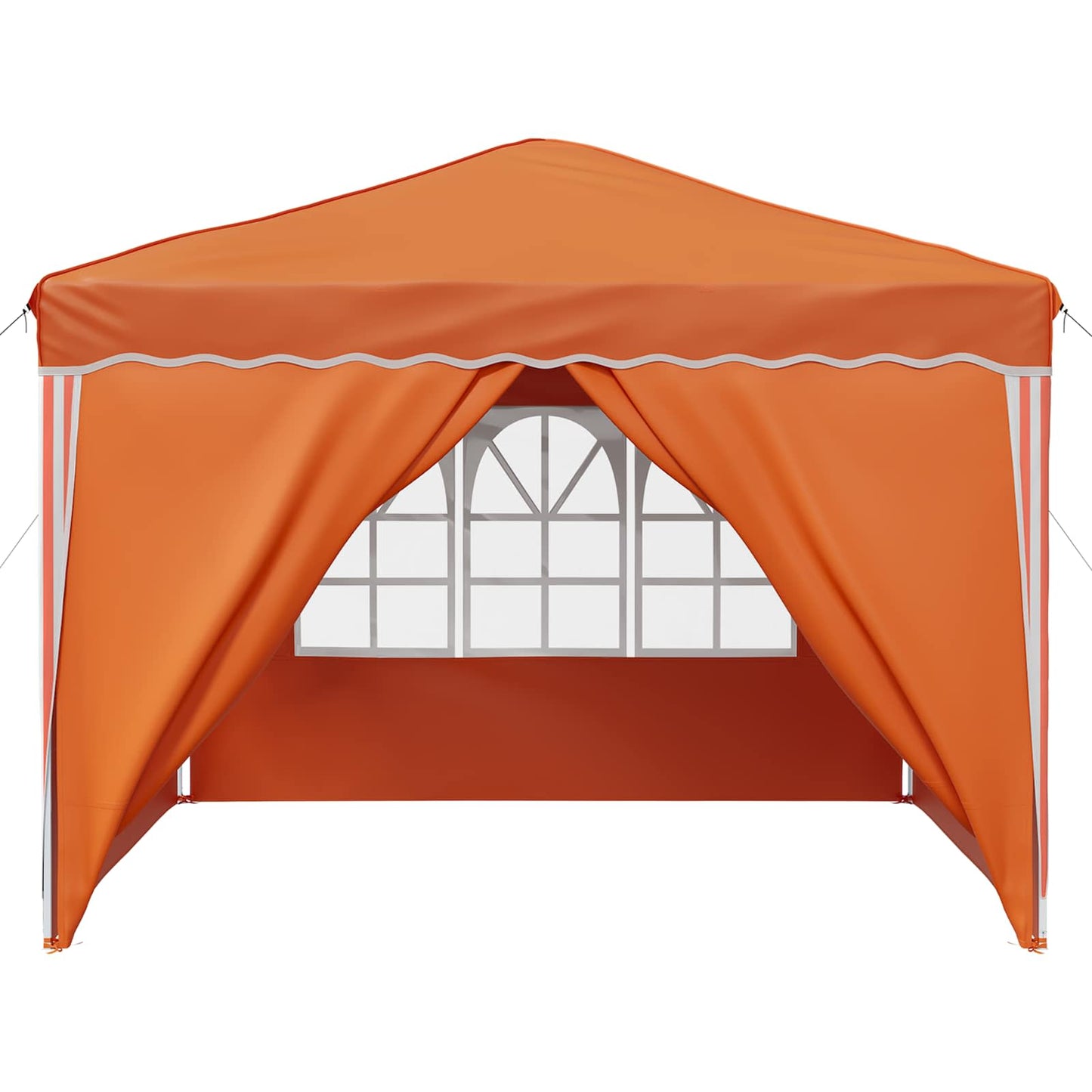 Pop-up Partyzelt Orange 288 x 288 x 245 cm Oxford-Stoff