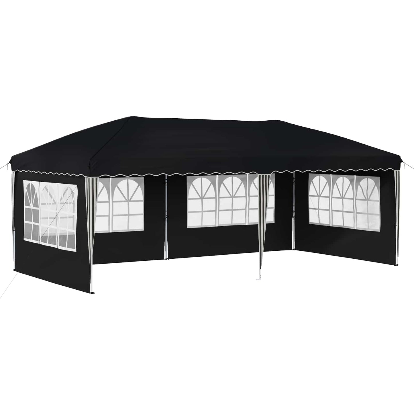Pop-up Partyzelt 575 x 289 x 245 cm Anthrazit