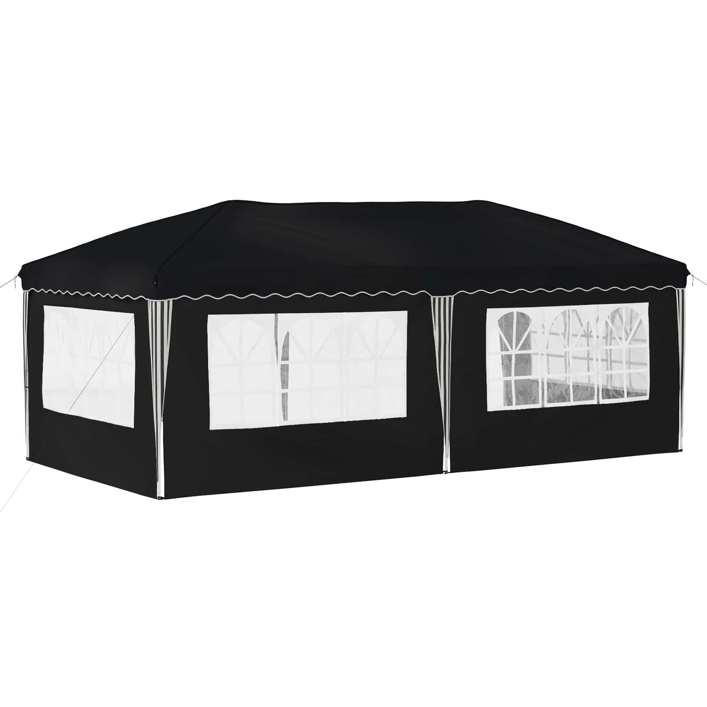 Pop-up Partyzelt 575 x 289 x 245 cm Anthrazit