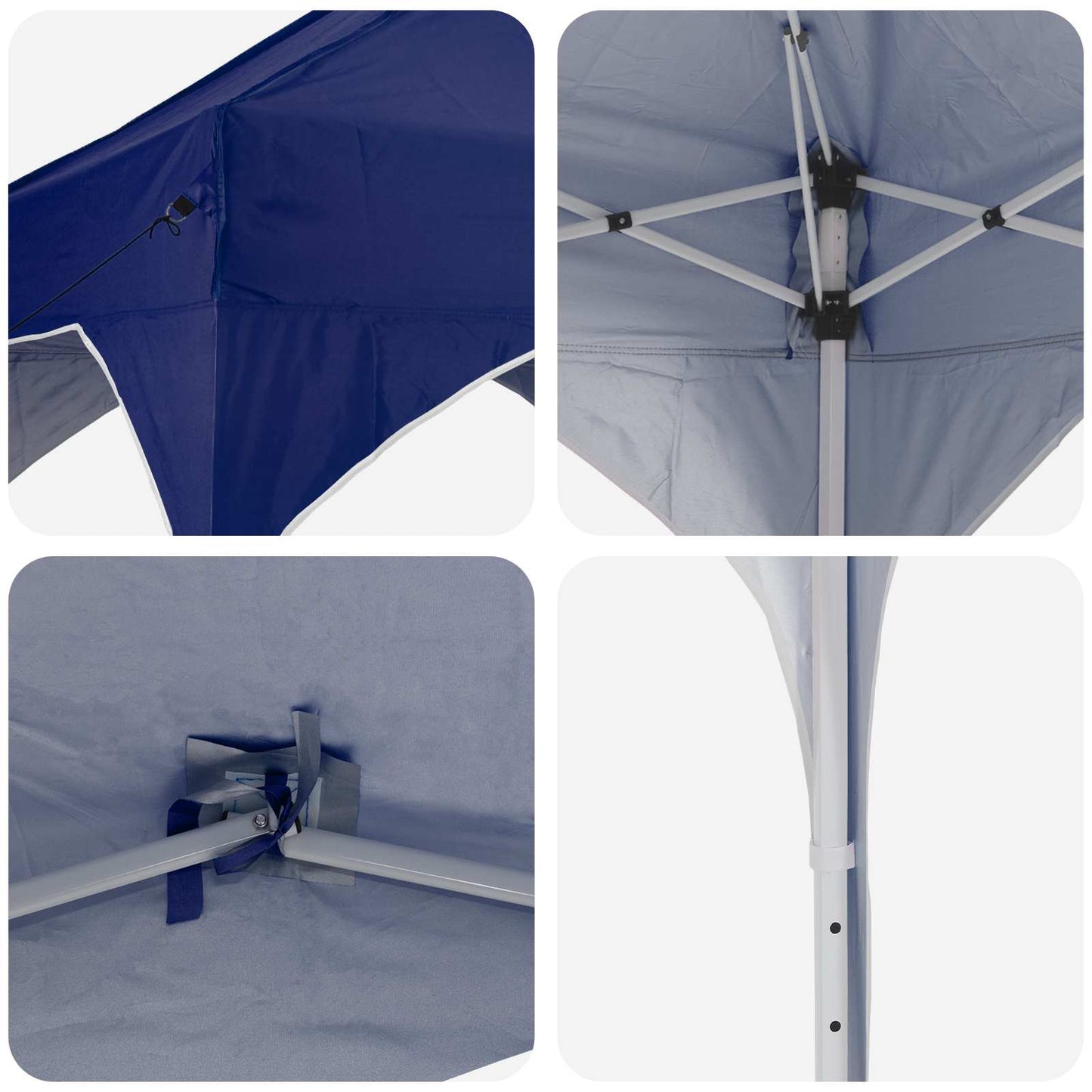 Pop-up Partyzelt Blau 575 x 288 x 245 cm Oxford-Stoff