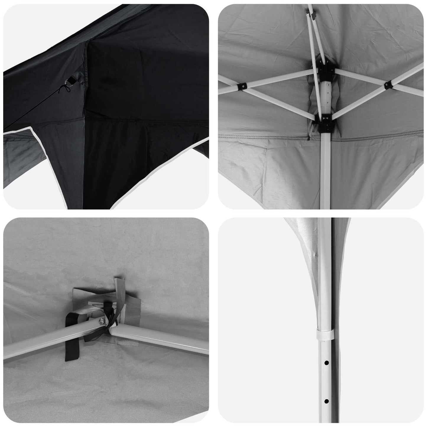 Pop-up Partyzelt Anthrazit 575 x 288 x 245 cm Oxford-Stoff