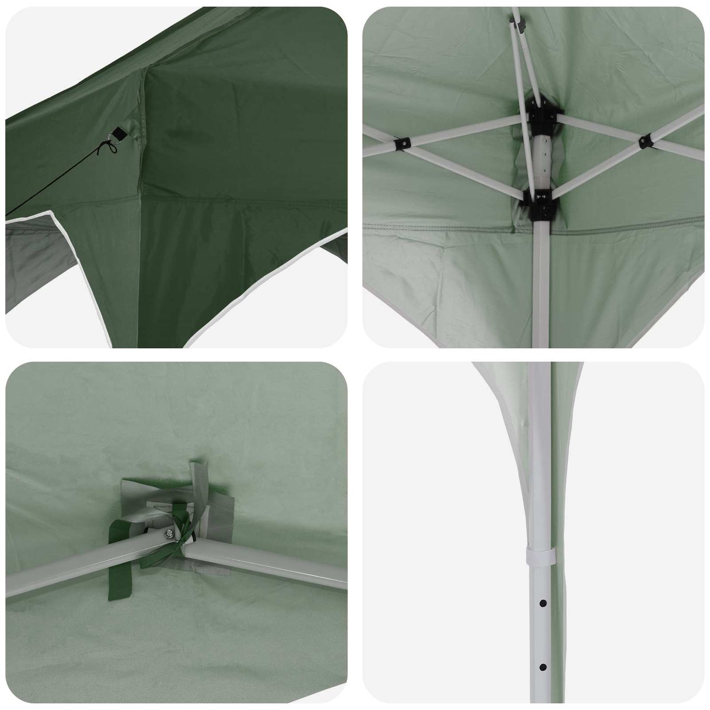 Pop-up Partyzelt Grün 575 x 288 x 245 cm Oxford-Stoff
