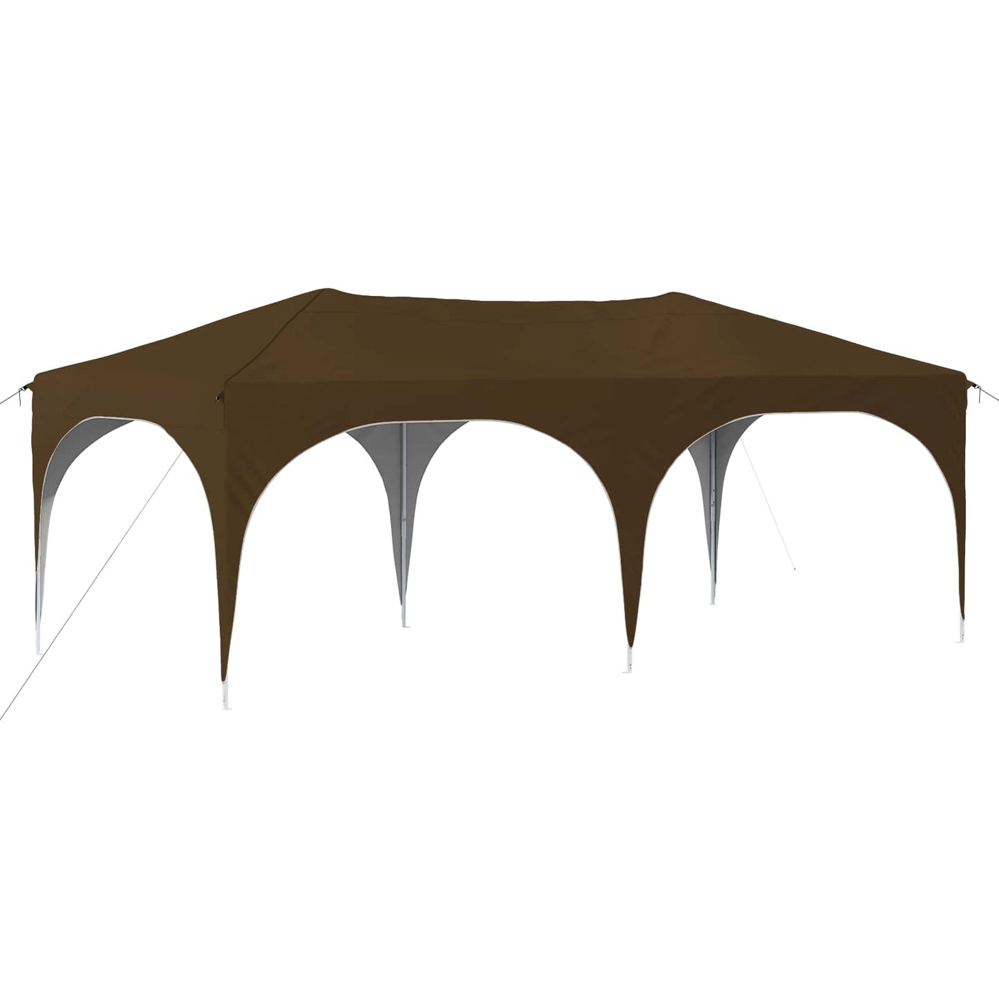 Pop-up Partyzelt Taupe 575 x 288 x 245 cm Oxford-Stoff