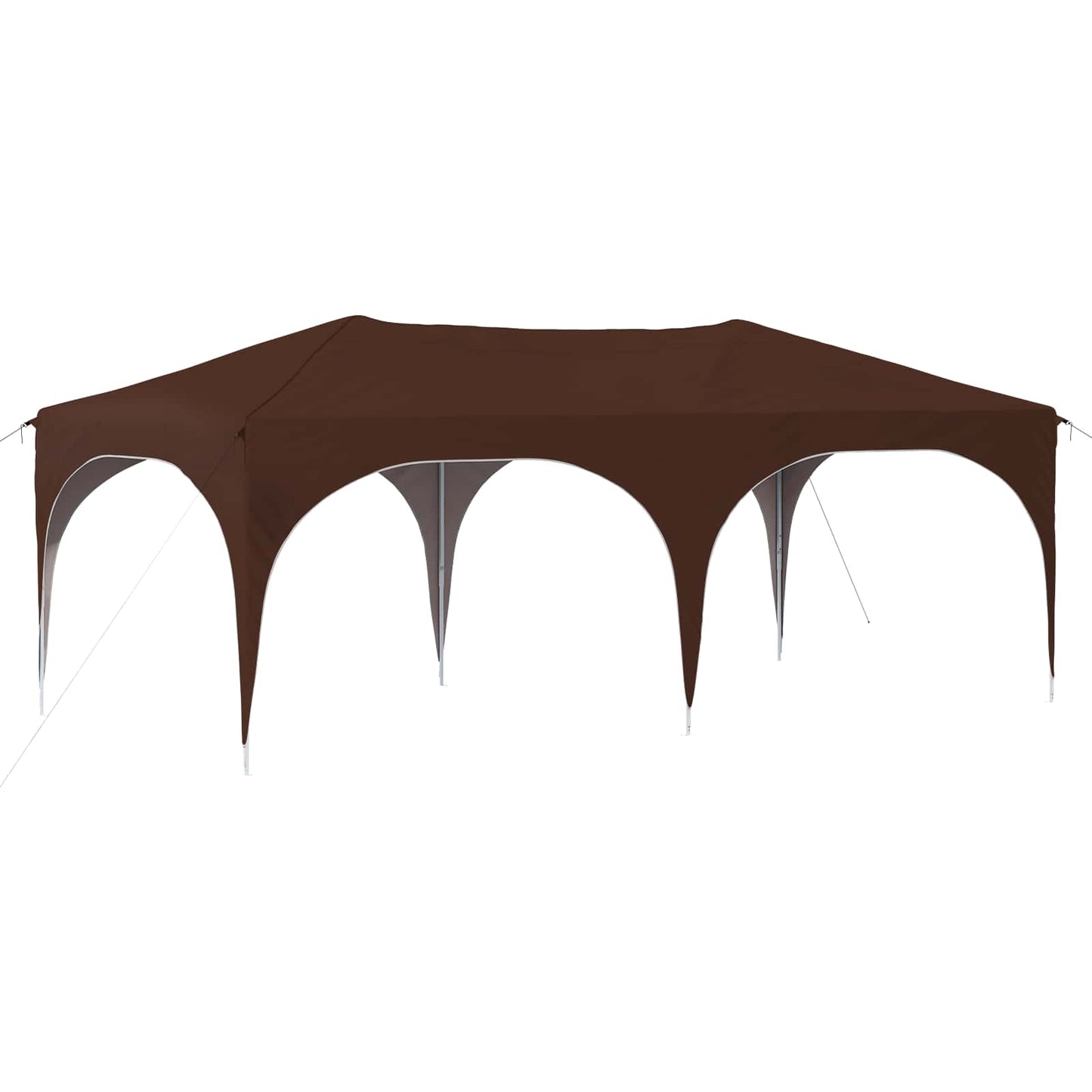 Pop-up Partyzelt Braun 575 x 288 x 245 cm Oxford-Stoff