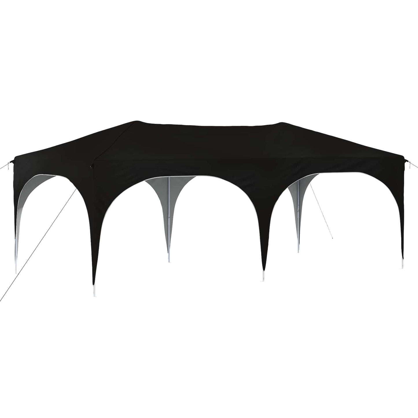 Pop-up Partyzelt Schwarz 575 x 288 x 245 cm Oxford-Stoff