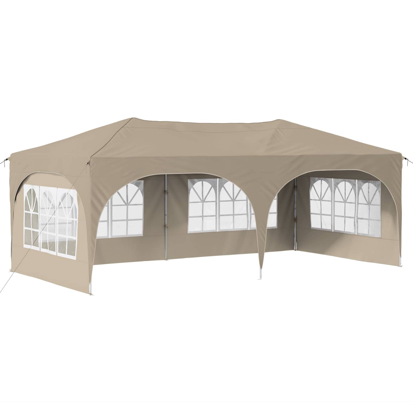 Pop-up Partyzelt Creme 575 x 288 x 245 cm Oxford-Stoff