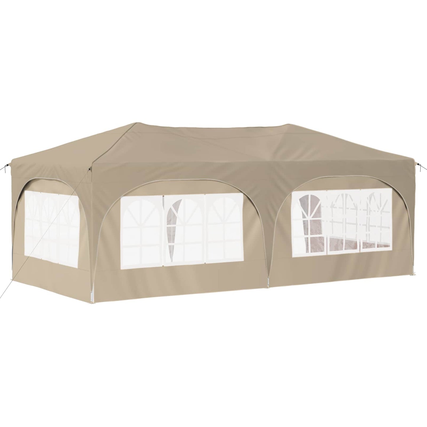 Pop-up Partyzelt Creme 575 x 288 x 245 cm Oxford-Stoff