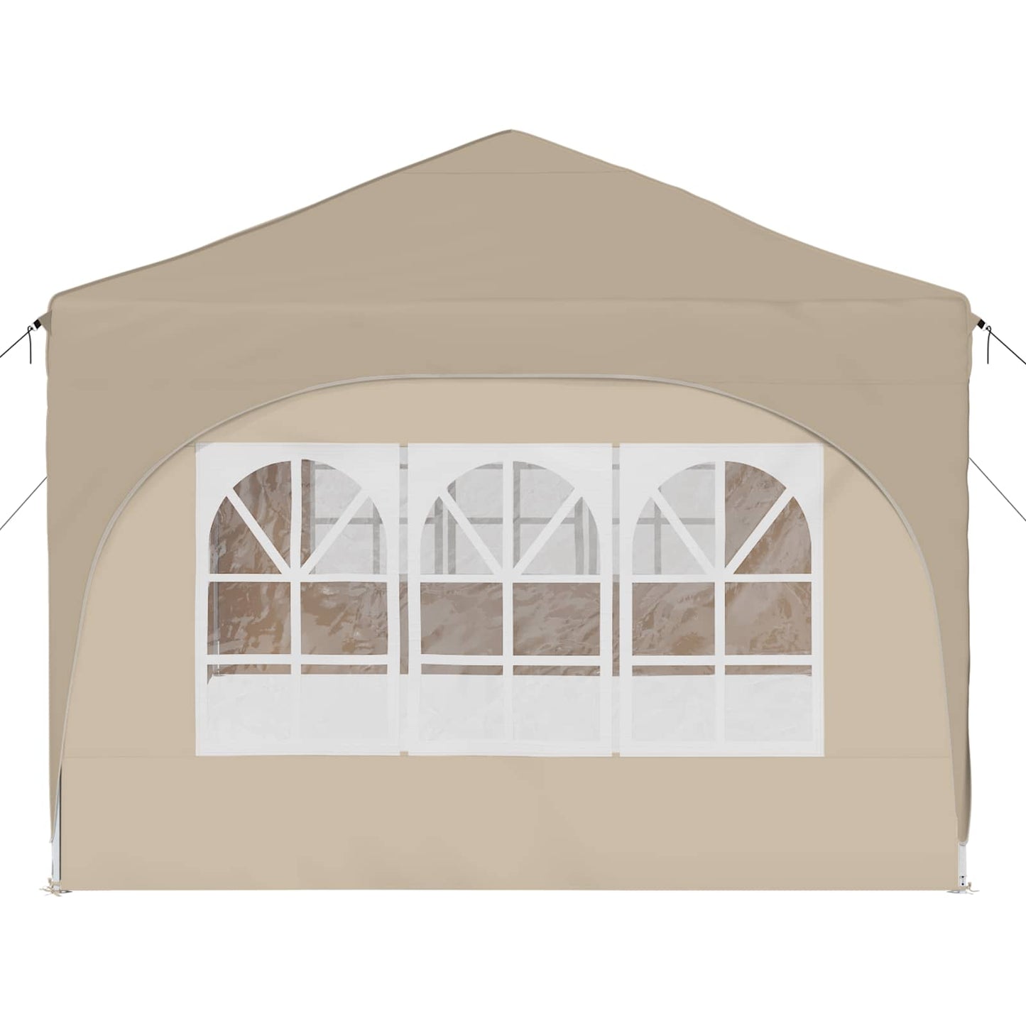 Pop-up Partyzelt Creme 575 x 288 x 245 cm Oxford-Stoff