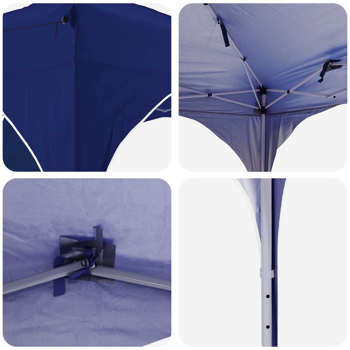 Pop-up Partyzelt Blau 575 x 288 x 245 cm Oxford-Stoff