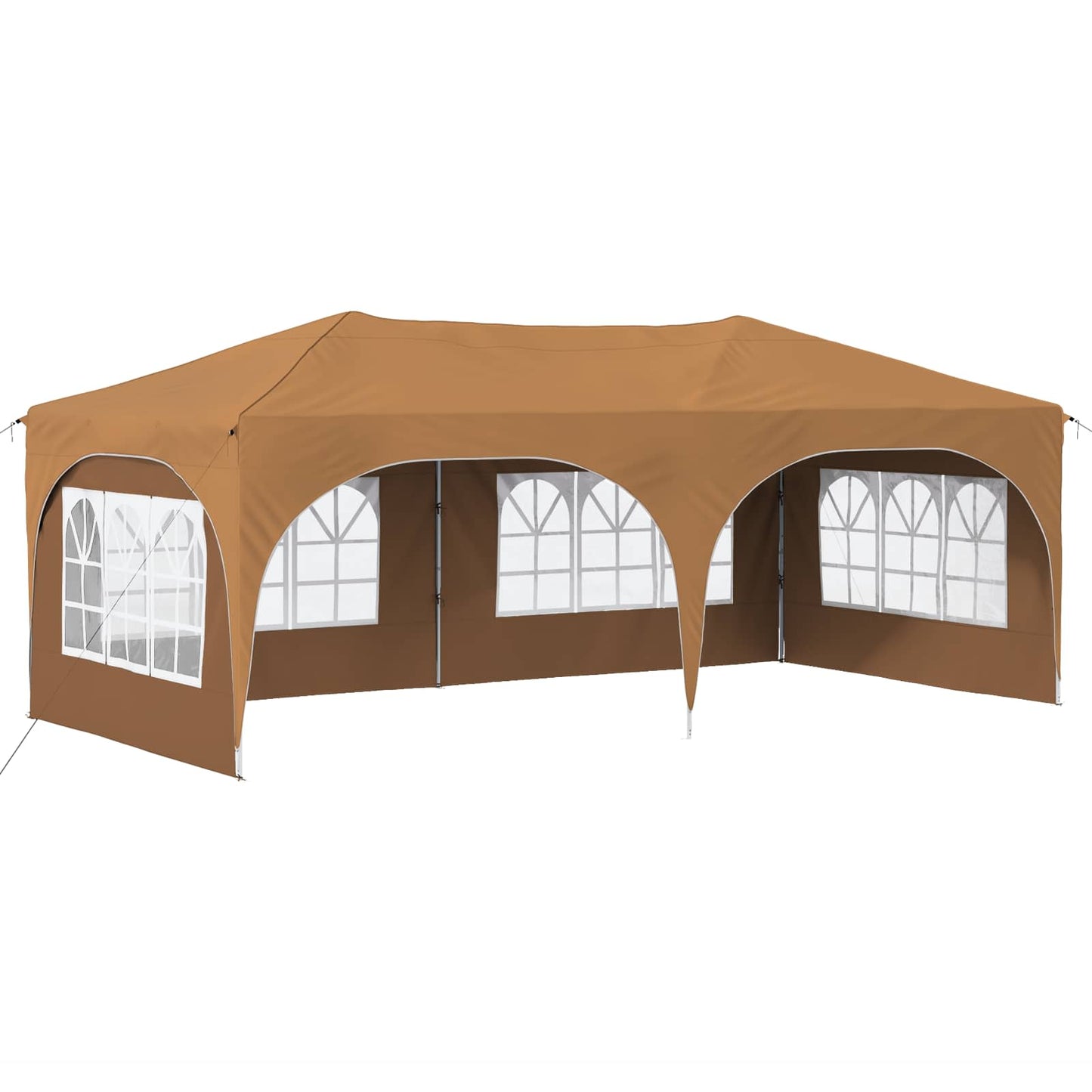 Pop-up Partyzelt Beige 575 x 288 x 245 cm Oxford-Stoff