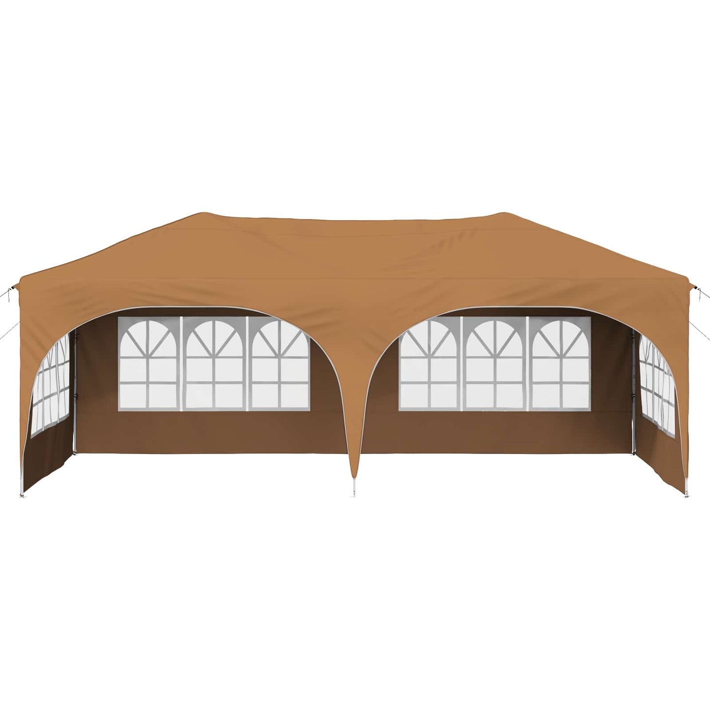 Pop-up Partyzelt Beige 575 x 288 x 245 cm Oxford-Stoff