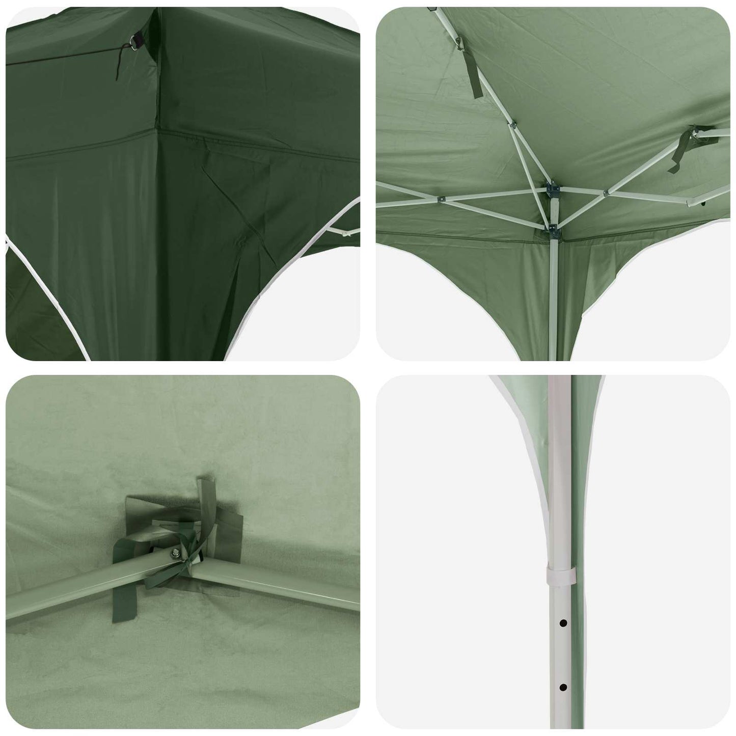 Pop-up Partyzelt Grün 575 x 288 x 245 cm Oxford-Stoff