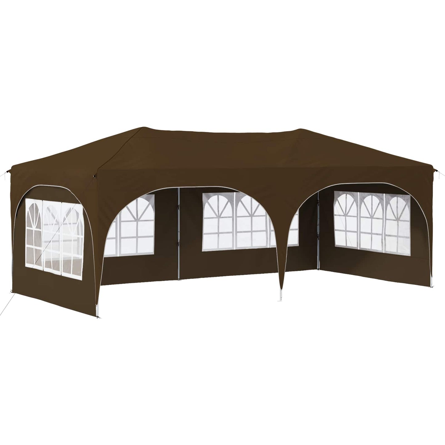 Pop-up Partyzelt Taupe 575 x 288 x 245 cm Oxford-Stoff