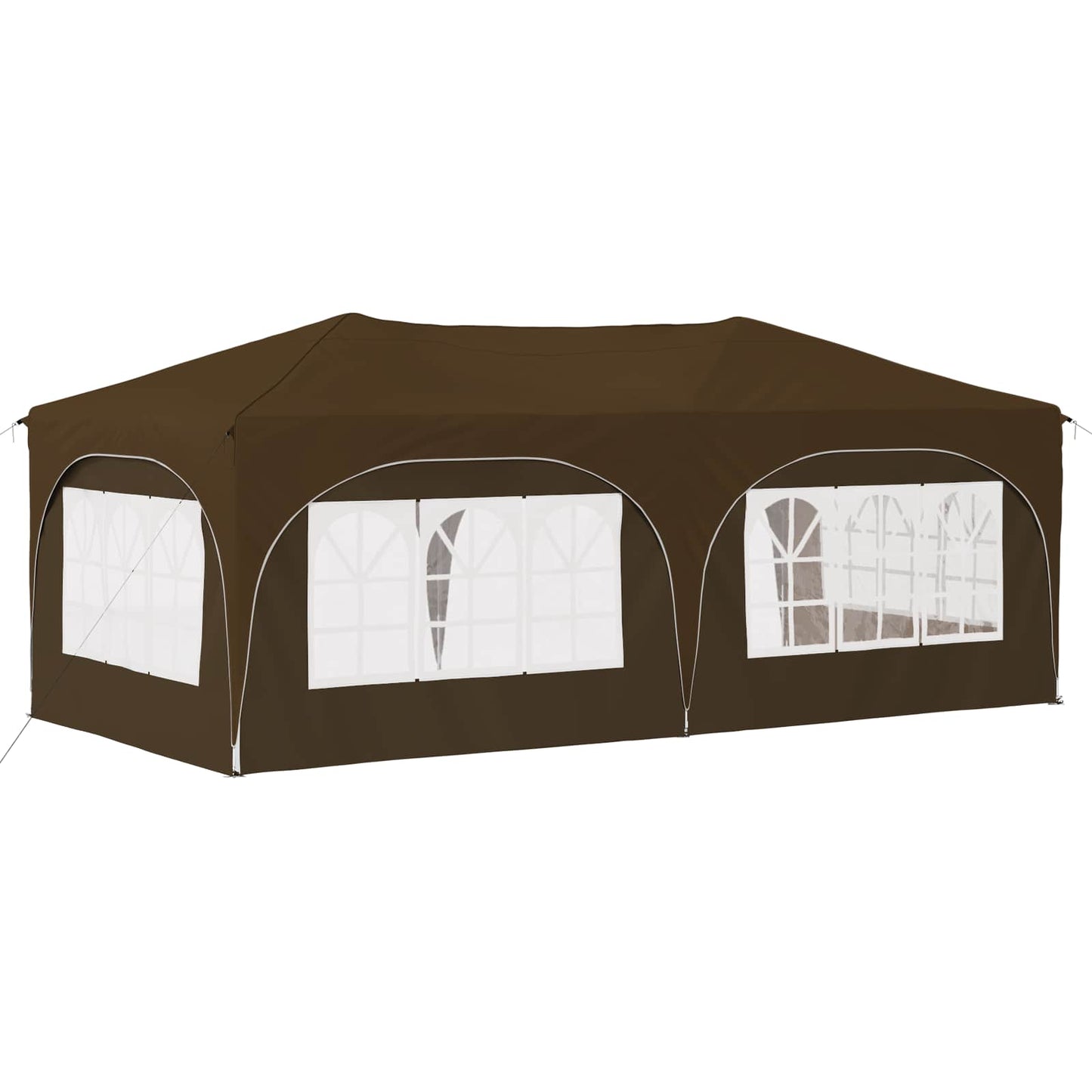 Pop-up Partyzelt Taupe 575 x 288 x 245 cm Oxford-Stoff