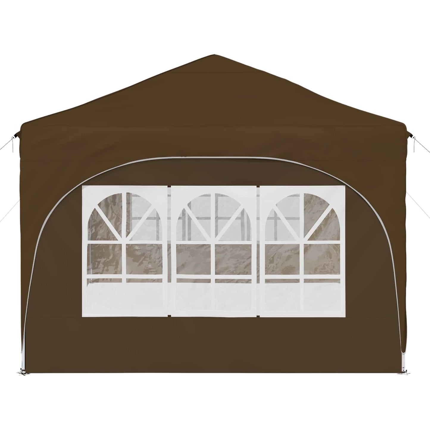 Pop-up Partyzelt Taupe 575 x 288 x 245 cm Oxford-Stoff