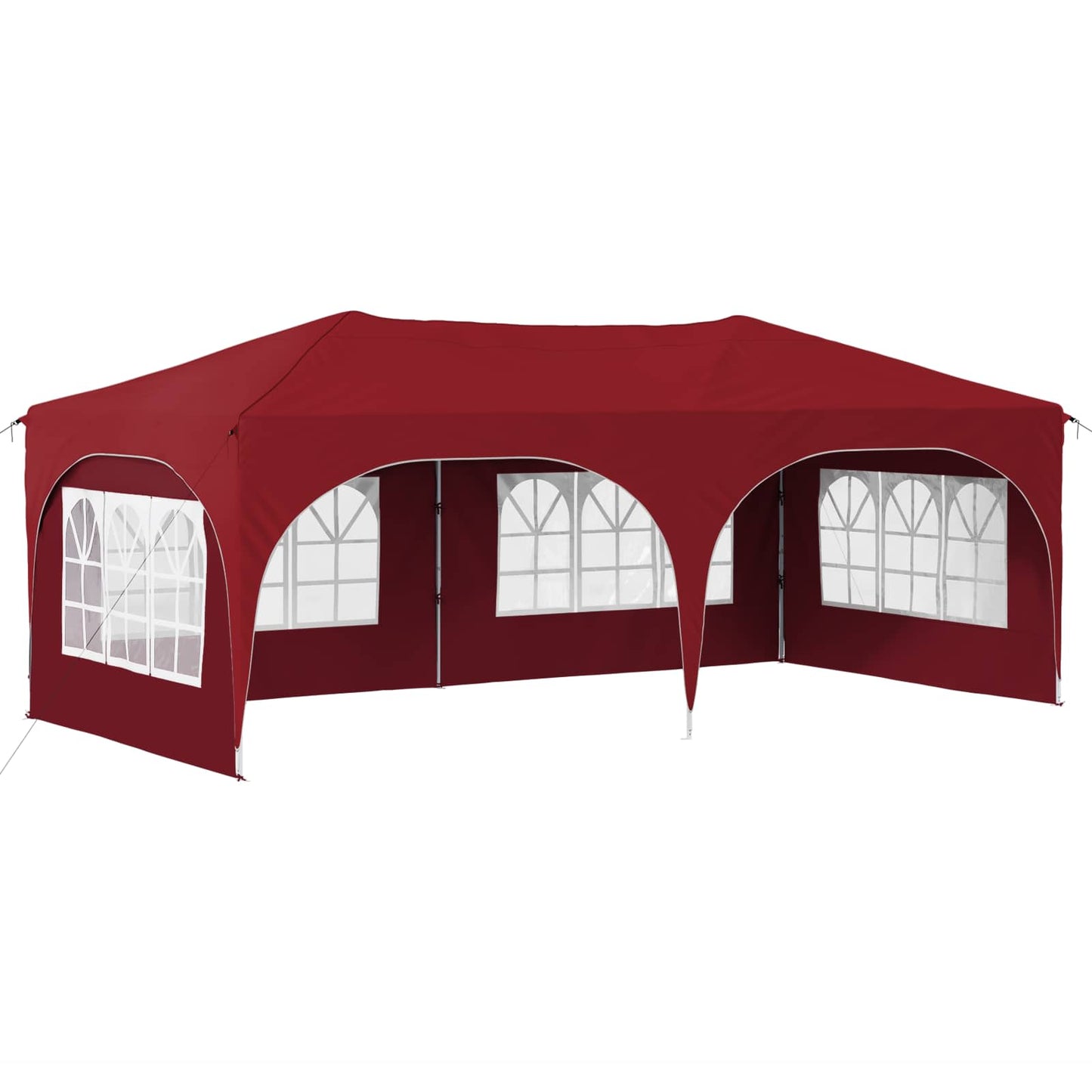 Pop-up Partyzelt Bordeauxrot 575 x 288 x 245 cm Oxford-Stoff