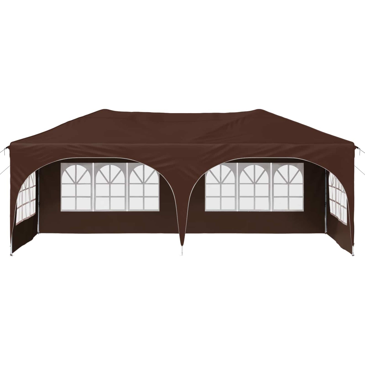 Pop-up Partyzelt Braun 575 x 288 x 245 cm Oxford-Stoff