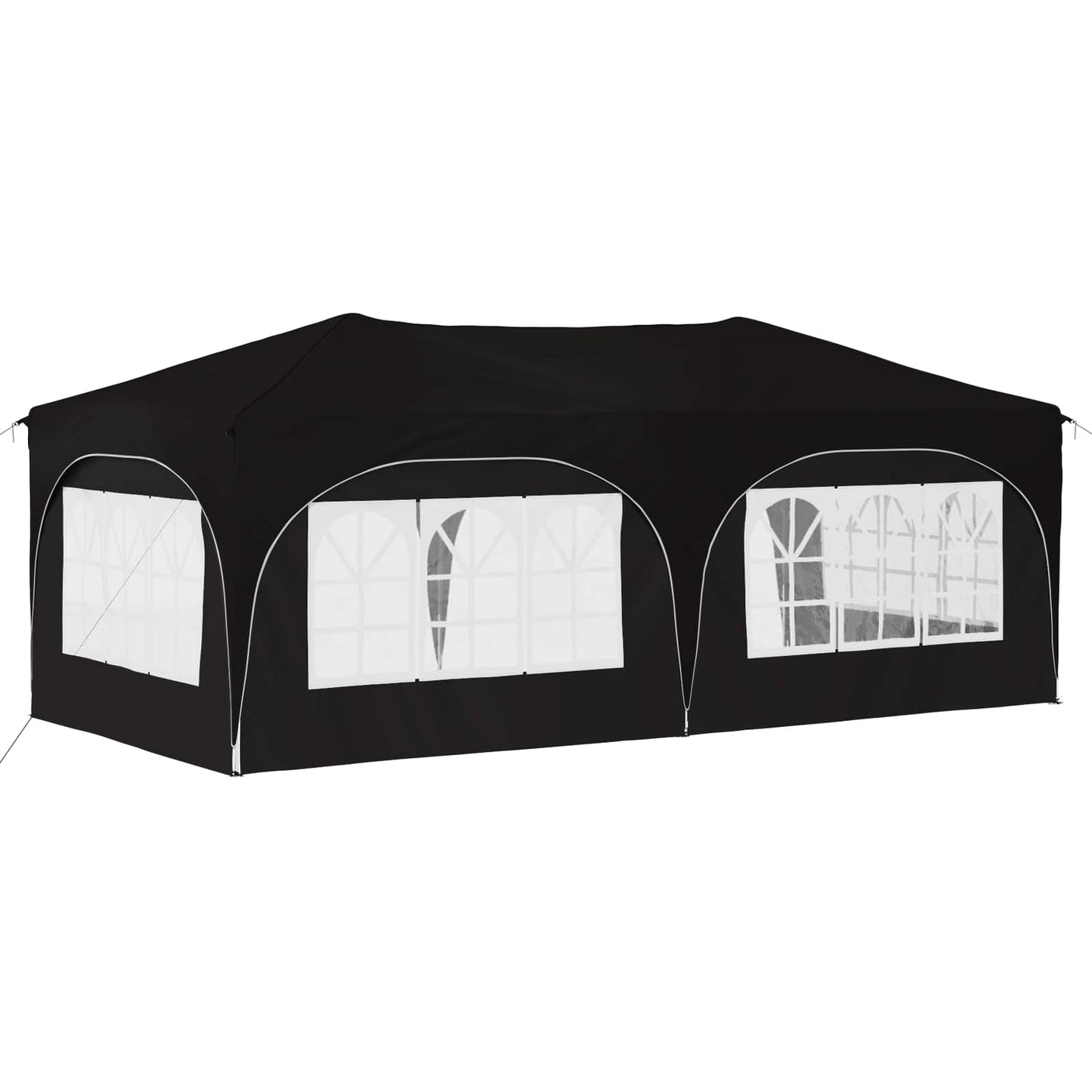 Pop-up Partyzelt Schwarz 575 x 288 x 245 cm Oxford-Stoff