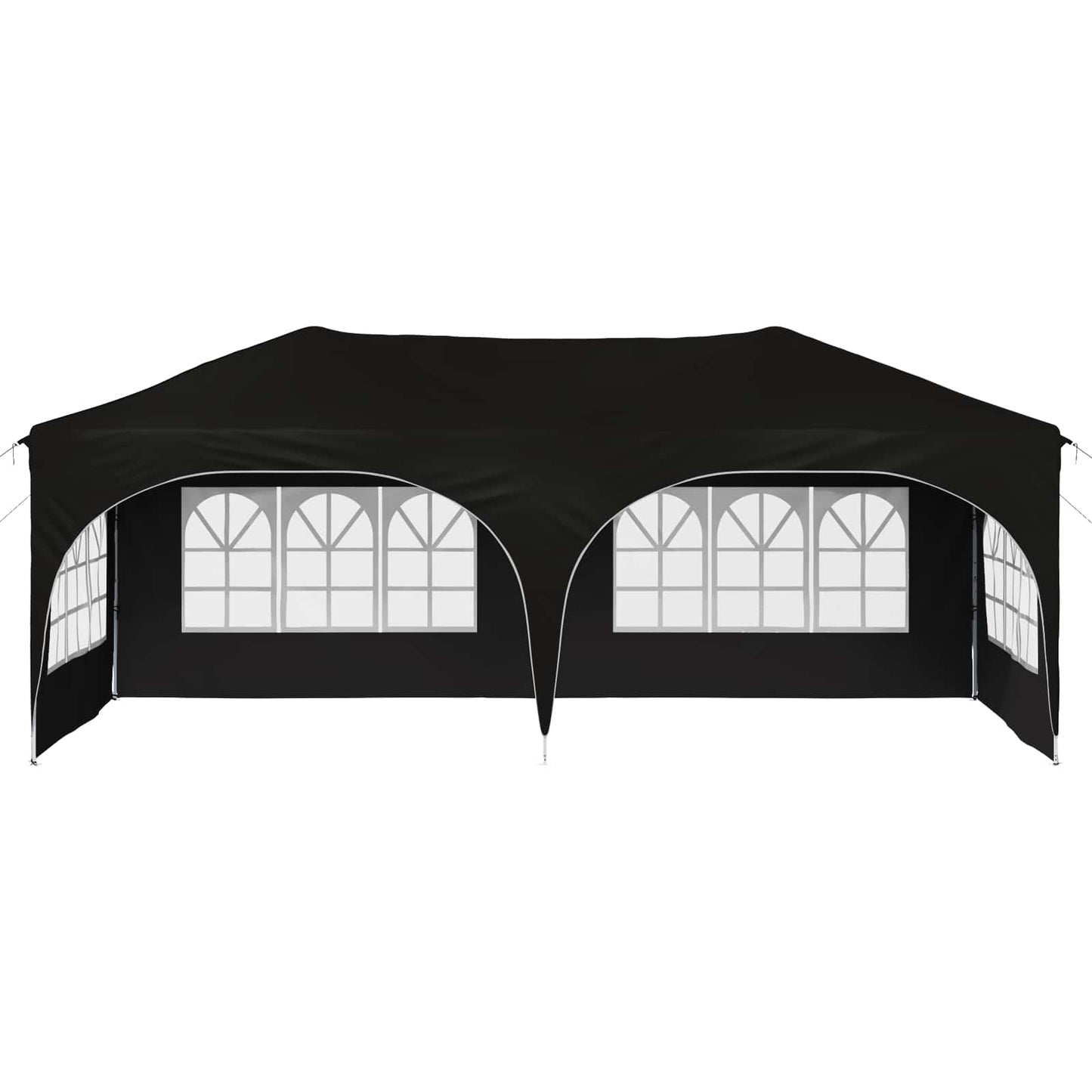 Pop-up Partyzelt Schwarz 575 x 288 x 245 cm Oxford-Stoff